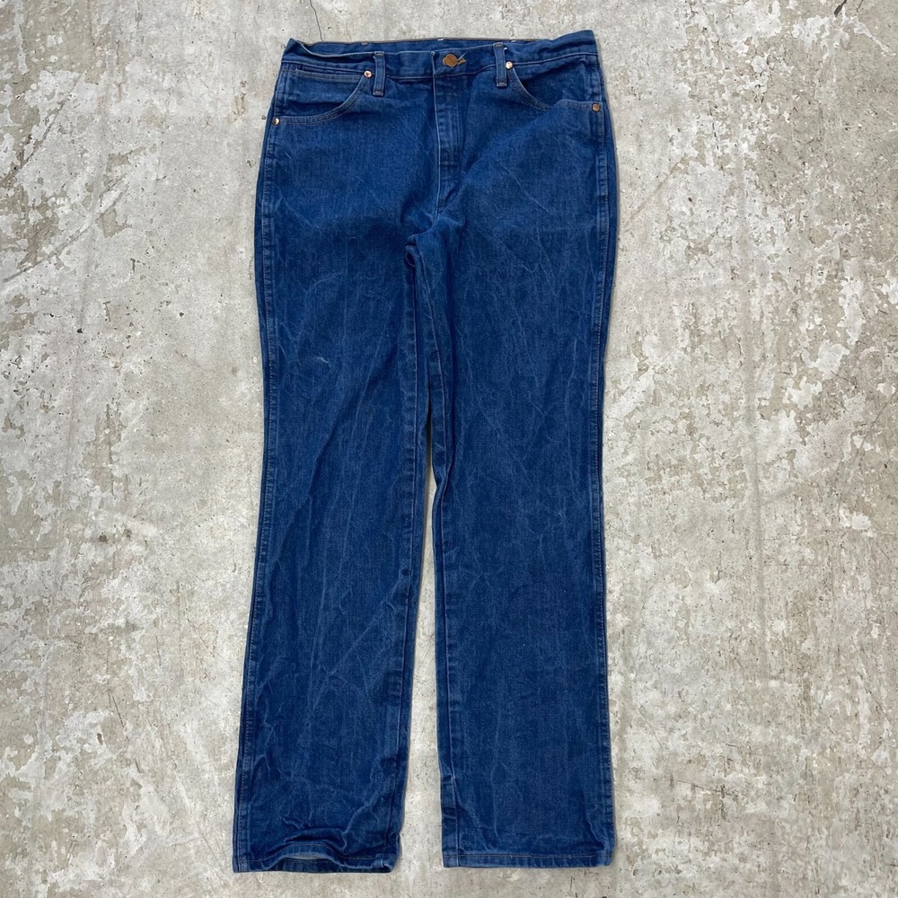 Wrangler Jeans Mens 34x32 Blue Pants Cowboy 936 Western Denim Tag‎ 36x33 B944